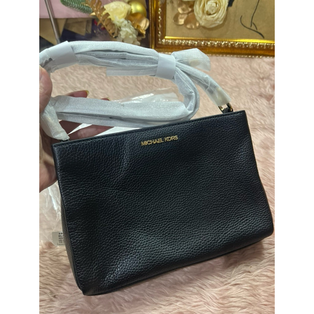 ORIG & IMPORTED MK Trisha Medium Logo Crossbody Bag Double Zip Brown Pink White Black Bag