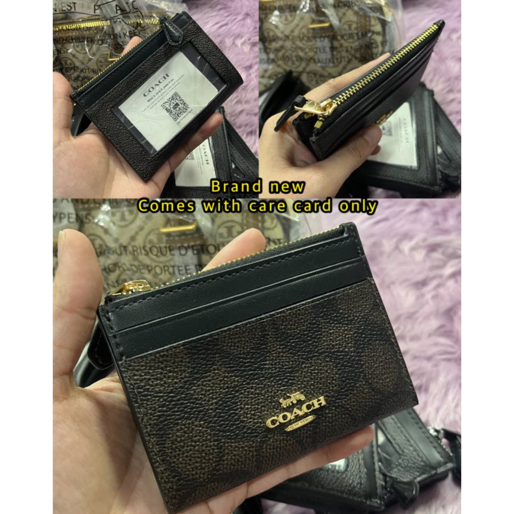 ORIG & IMPORTED Co@ch MINI SKINNY ID CASE CARD HOLDER SMALL WALLET - ORIG, US IMPORTED