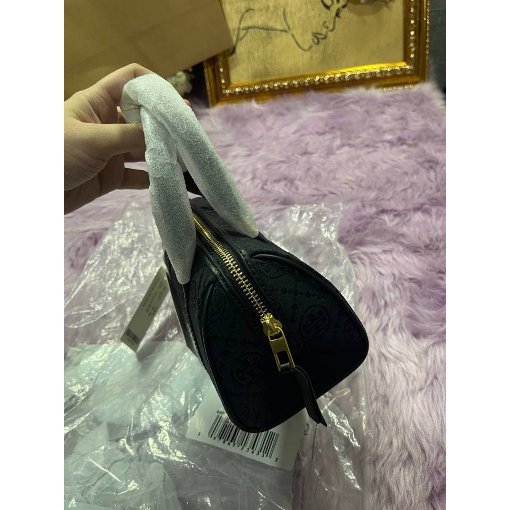 ORIG & IMPORTED TB T Monogram Mini Barrel Black Small Bag