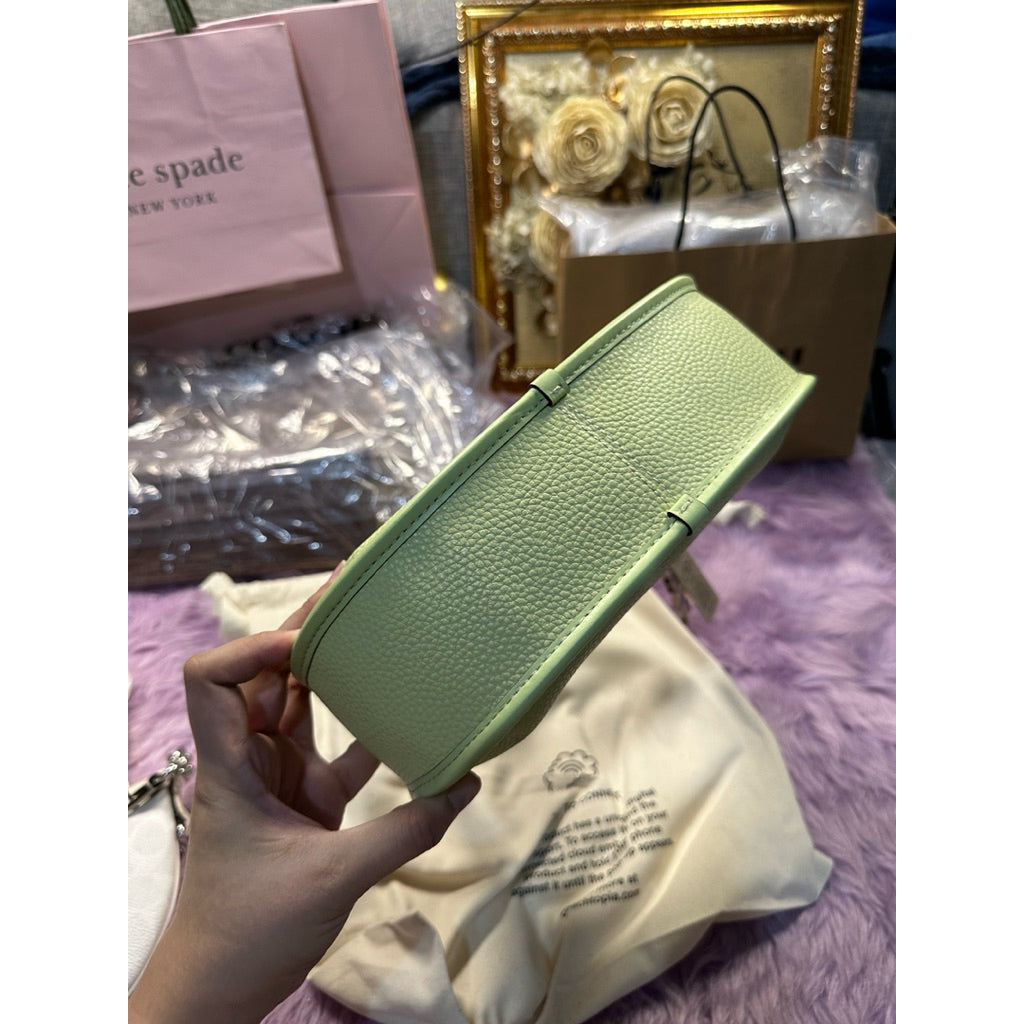 AUTHENTIC/ORIGINAL CCH Retail Ergo Bag In Coachtopia Leather - LIME GREEN