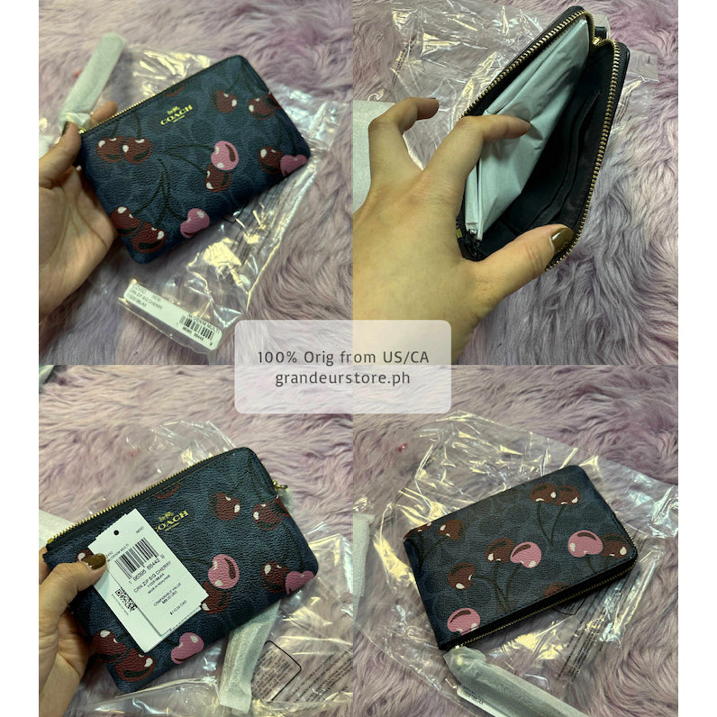 ORIG & IMPORTED CCH Corner Zip Small Wristlet Card Purse Wallet