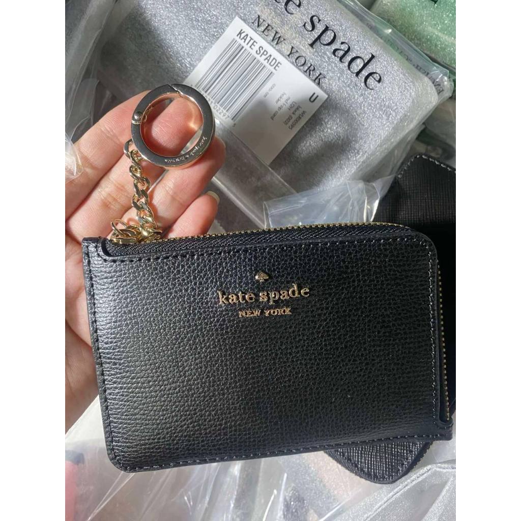 ORIG & IMPORTED KS Darcy Medium L Zip Card Holder Black Wallet