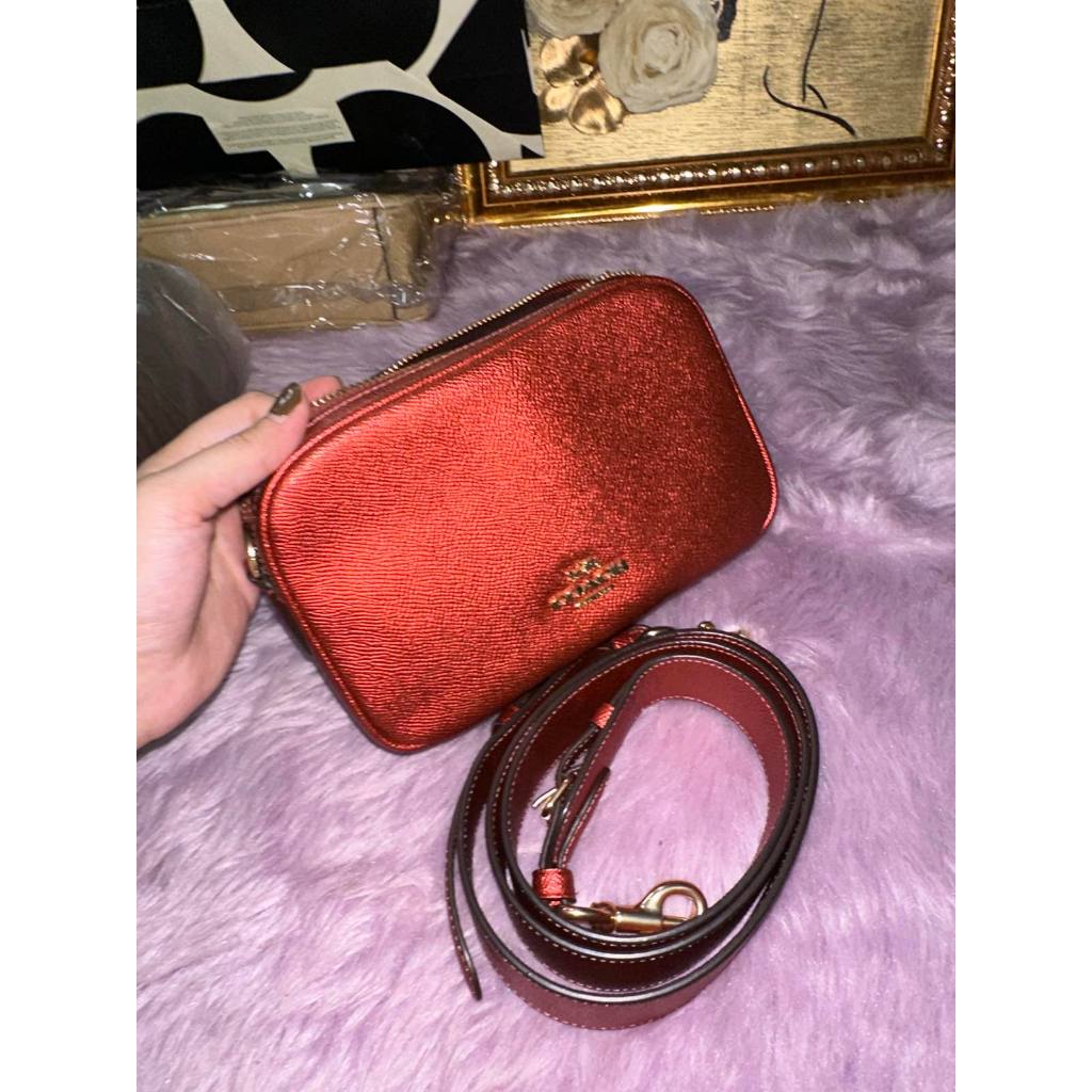 ORIG Preloved CCH Jes Crossbody 20 Small Metallic Red Bag