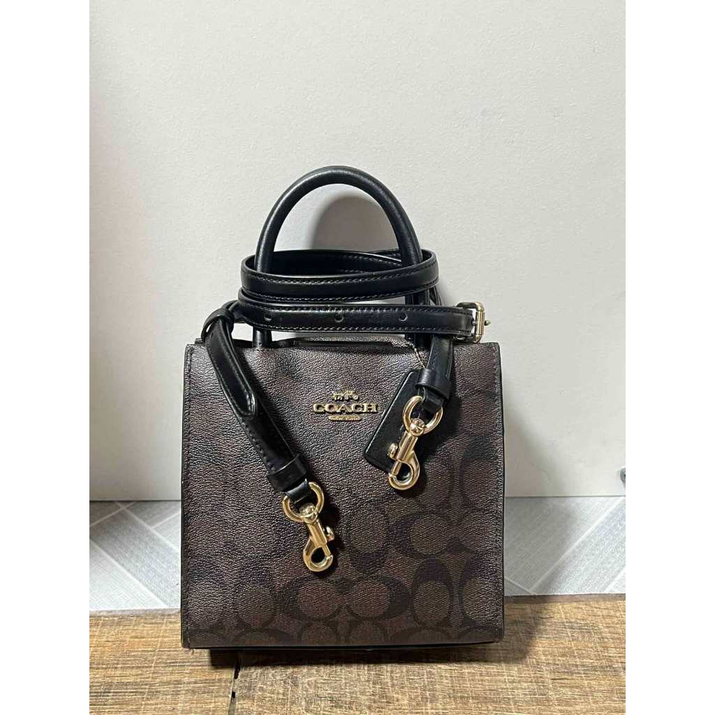 ORIG Preloved CCH RARE Mini Cally Crossbody Small Brown Bag