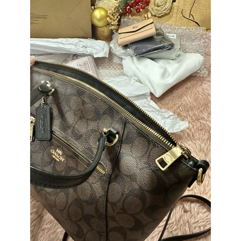ORIG & IMPORTED Preloved CCH Prairie Satchel Bag In Brown/Black