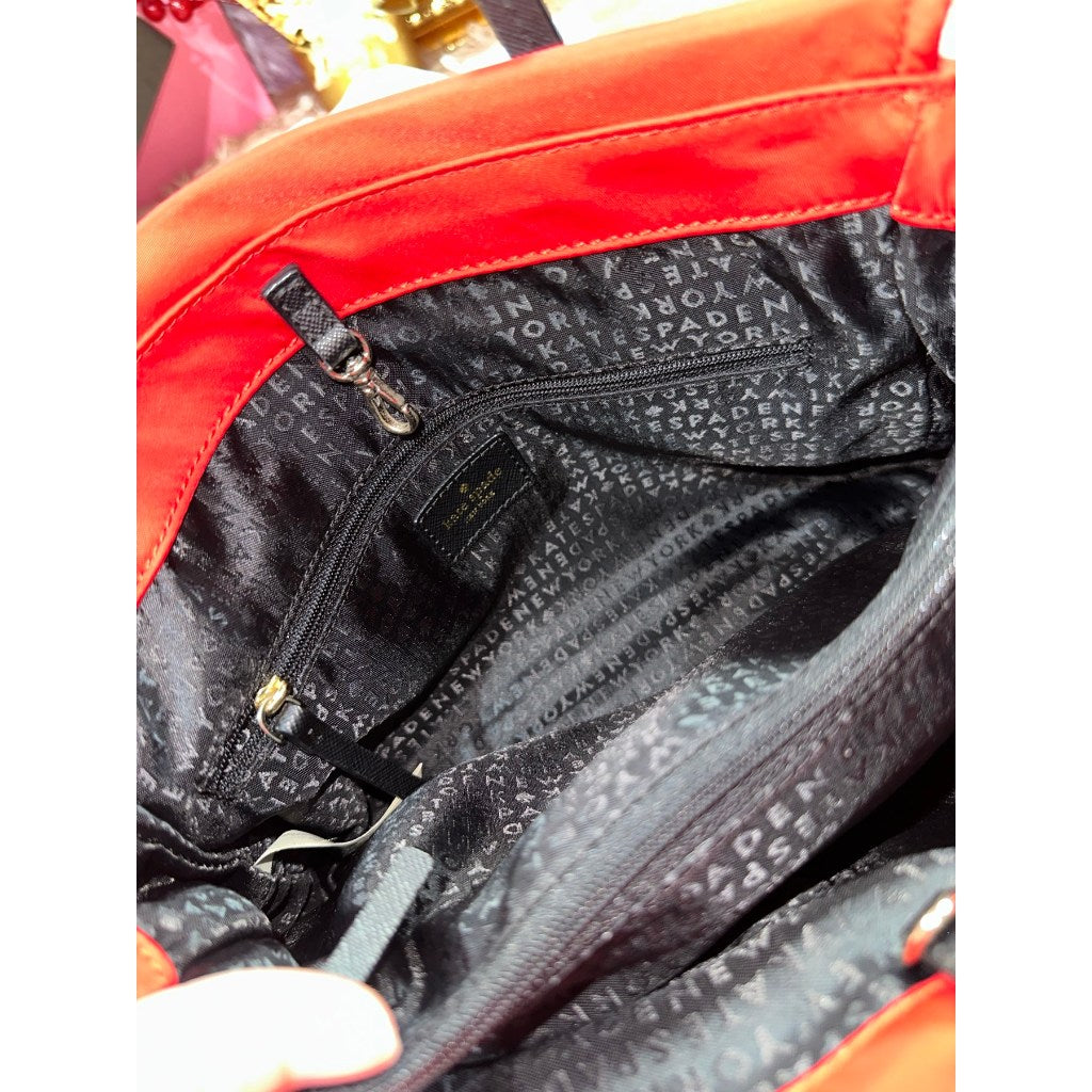 ORIG Preloved KS blake avenue small nylon tote bag red