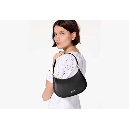 AUTHENTIC/ORIGINAL KS Paige Convertible Shoulder Crossbody Small Black Bag