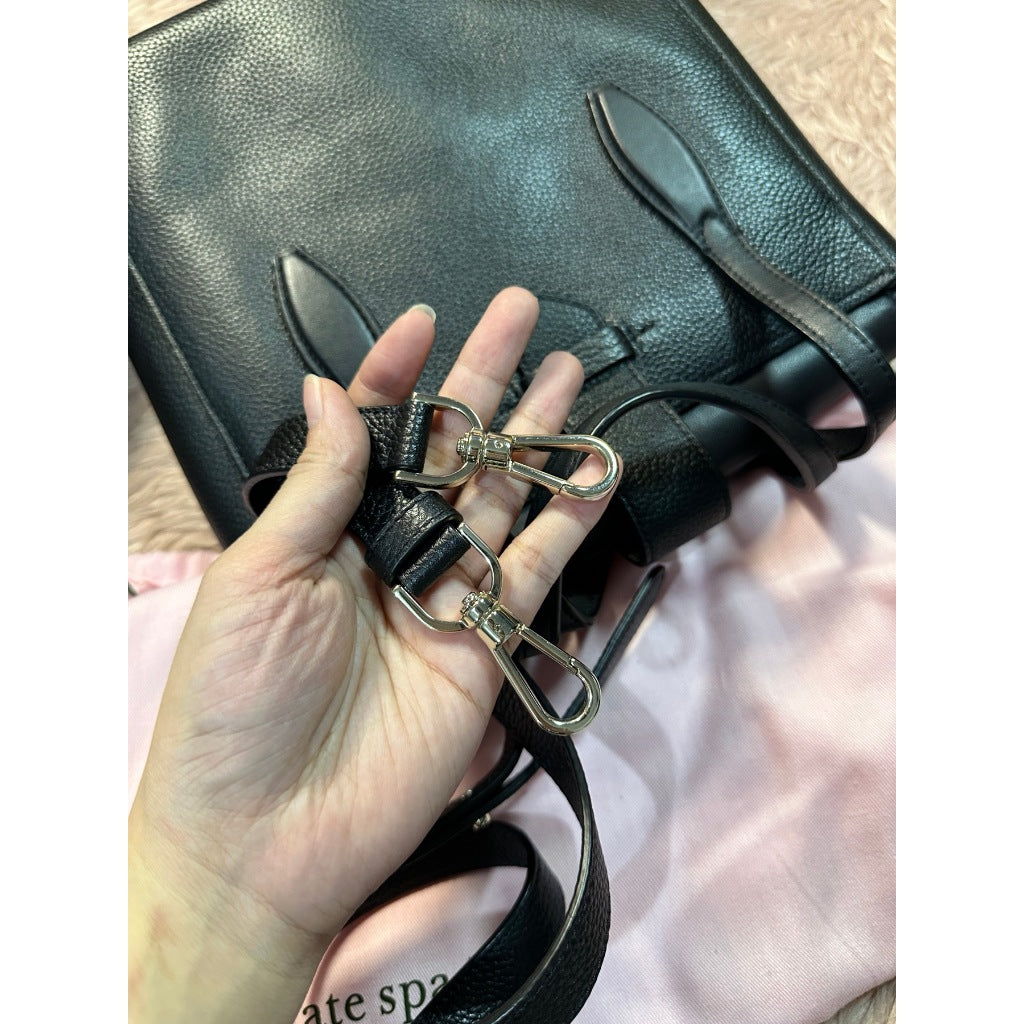 ORIG Preloved KS Retail Essential Medium North South Tote Black Bag