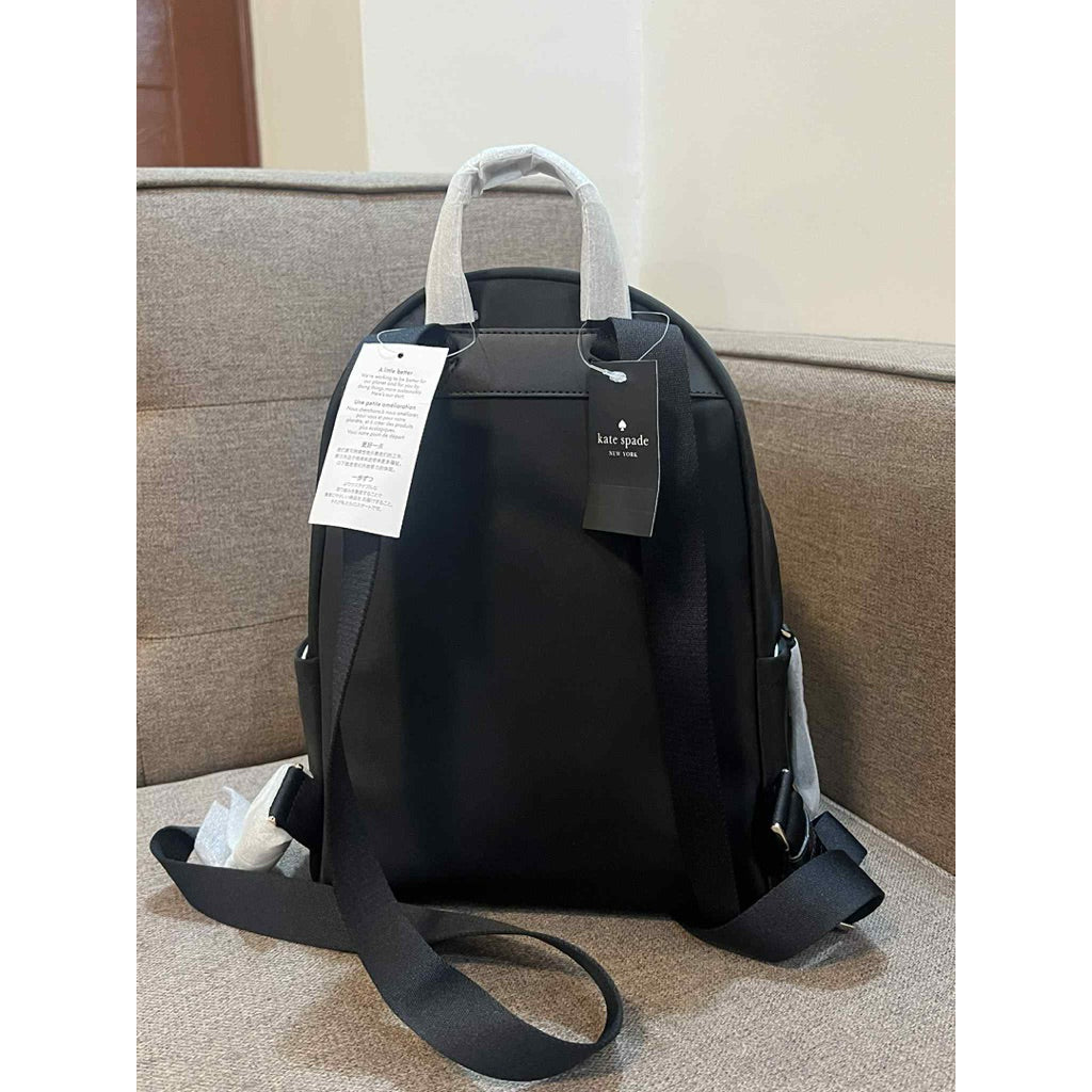 DISCONTINUED NO RESTOCK! ORIG & IMPORTED KS Chelsea Medium Backpack Black Nylon Bag Blue