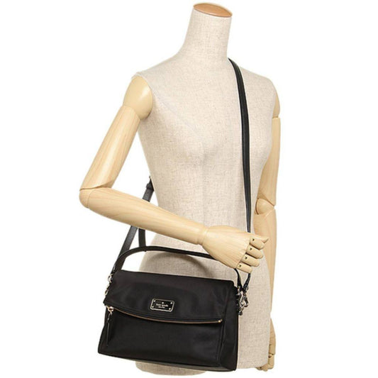 ORIG Preloved KS Blake Avenue Miri Nylon Flap Small Black Bag