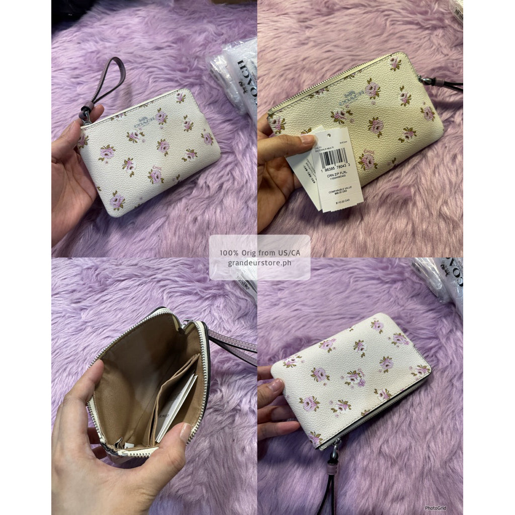 ORIG & IMPORTED CCH Corner Zip Small Wristlet Card Purse Wallet