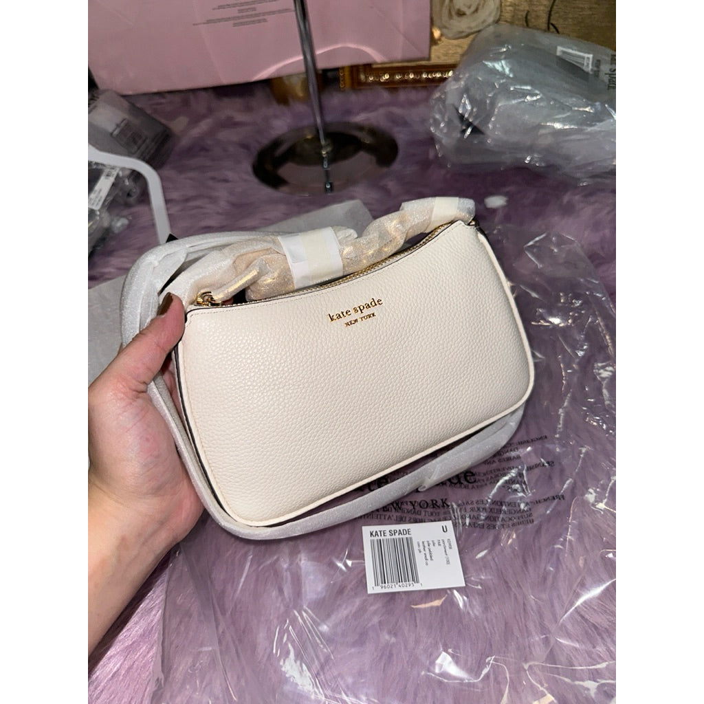 ORIG & IMPORTED KS Jolie Small Convertible Crossbody White Bag