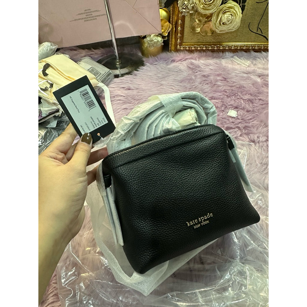 ORIG & IMPORTED KS Knott Mini Crossbody Tote Black Bag