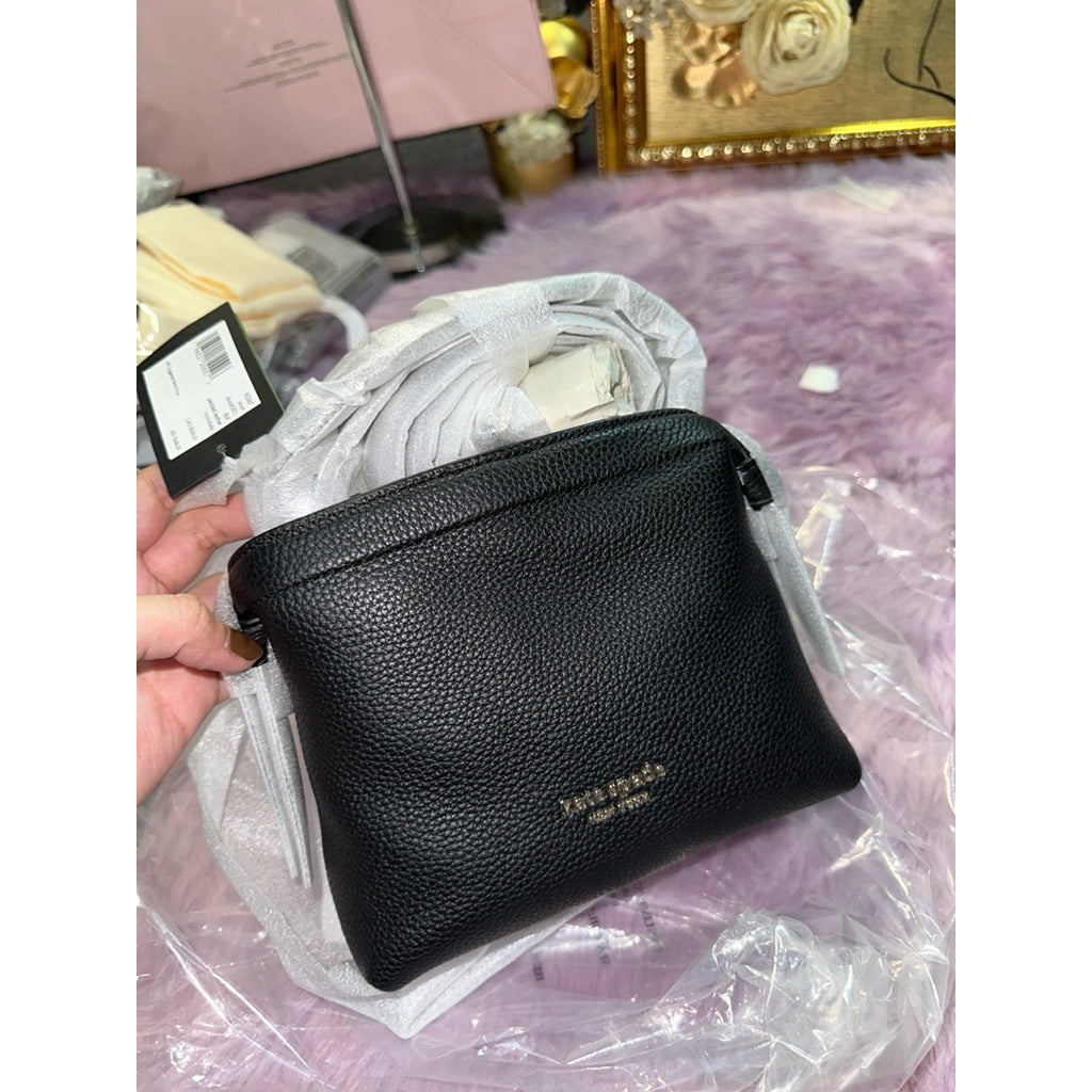 ORIG & IMPORTED KS Knott Mini Crossbody Tote Black Bag
