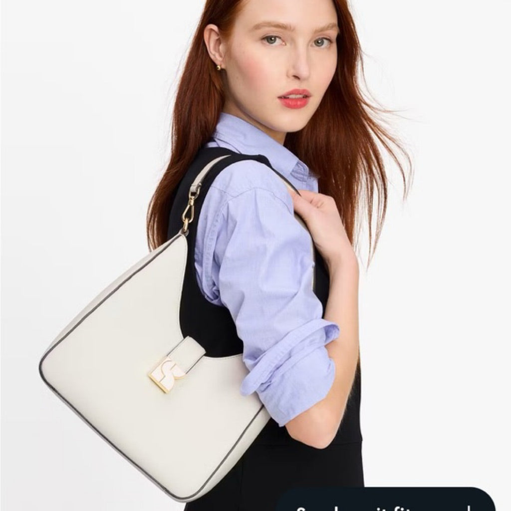 AUTHENTIC/ORIGINAL KS Dakota Large Hobo Bag White Cream