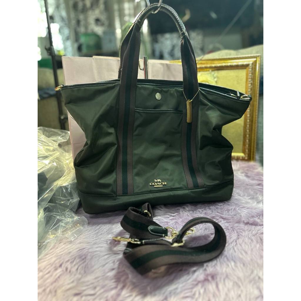 ORIG Preloved CCH Ellis Weekender Nylon Tote Large Black Bag