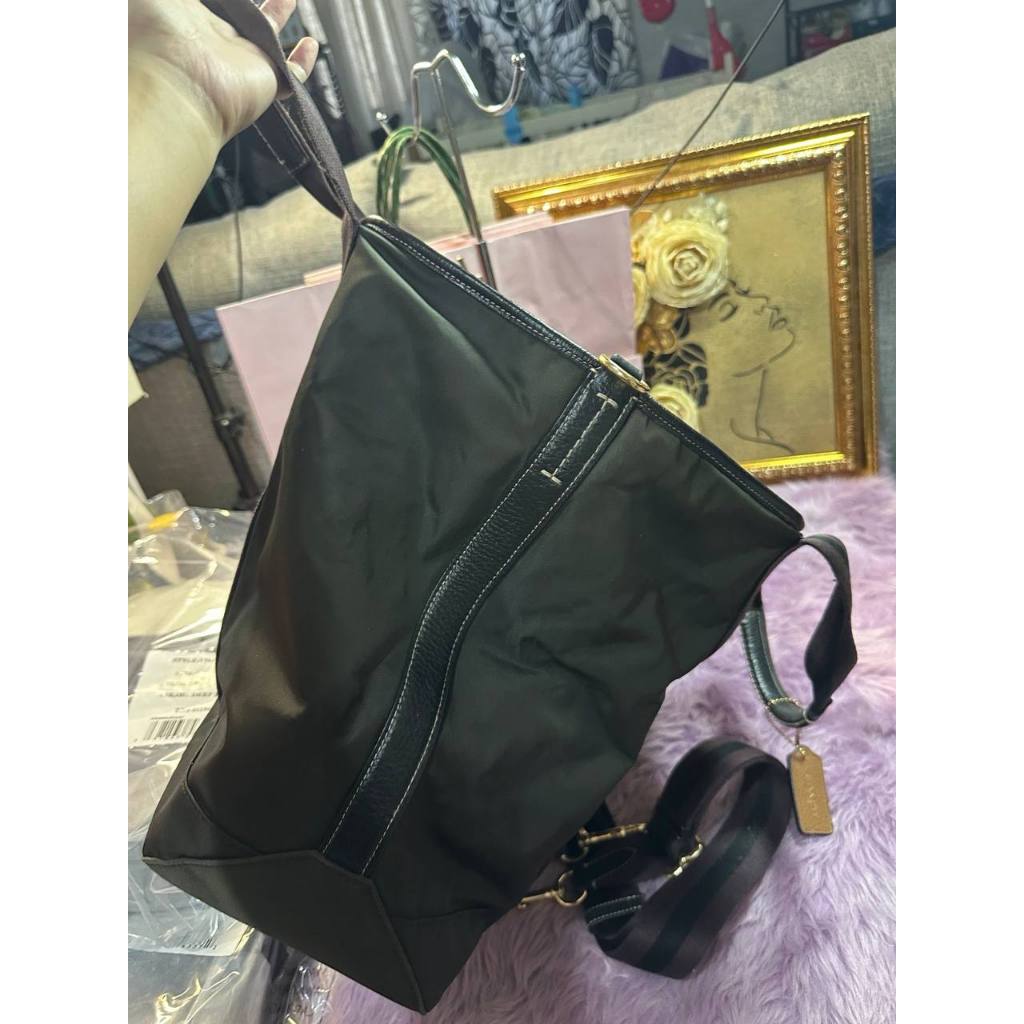 ORIG Preloved CCH Ellis Weekender Nylon Tote Large Black Bag