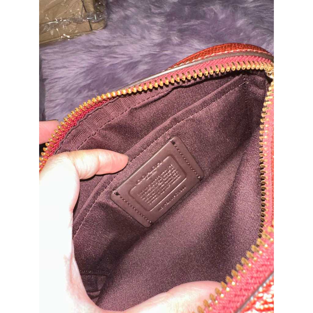 ORIG Preloved CCH Jes Crossbody 20 Small Metallic Red Bag
