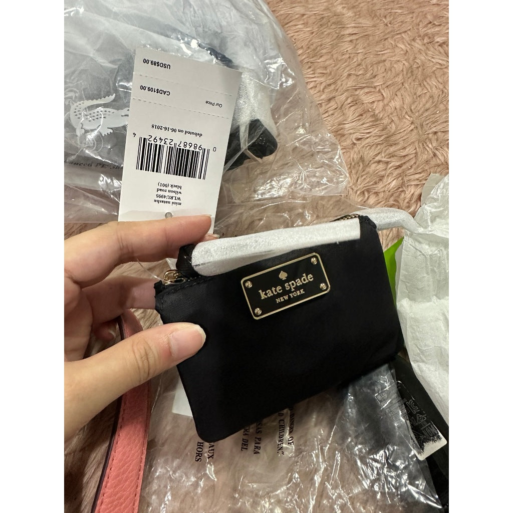 ORIG & IMPORTED KS Wilson Road Mini Natasha Small Nylon Wallet Black