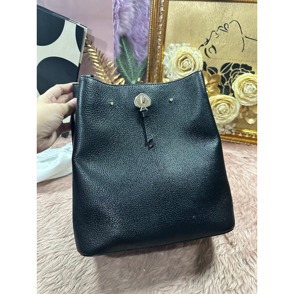 ORIG Preloved KS Marti Large Bucket Black Bag