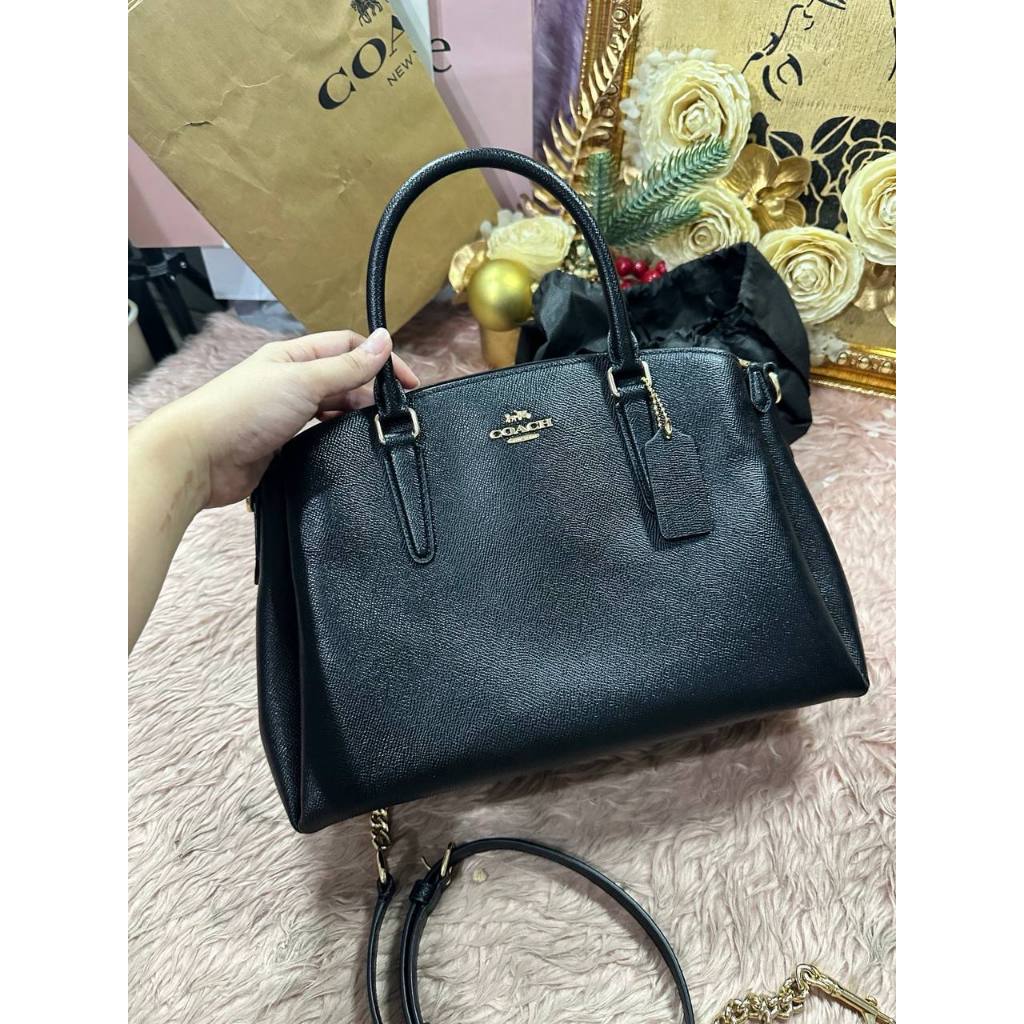 ORIG Preloved CCH Large Sage Carryall Satchel Black Bag