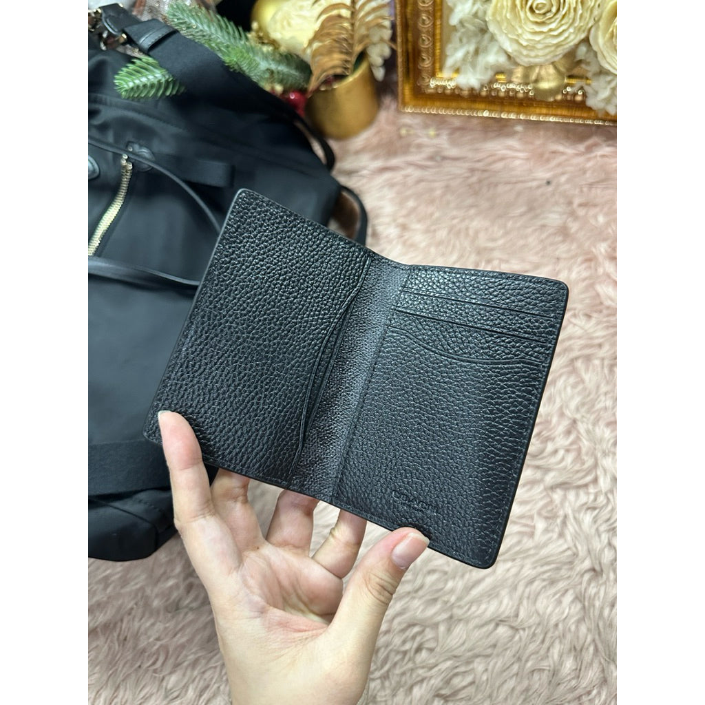 ORIG & IMPORTED CCH ID Wallet In Signature Canvas Small Men Card Holder Wallet