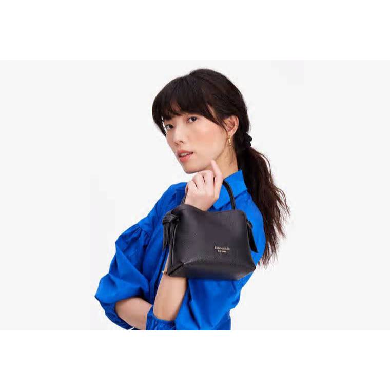 ORIG & IMPORTED KS Knott Mini Crossbody Tote Black Bag