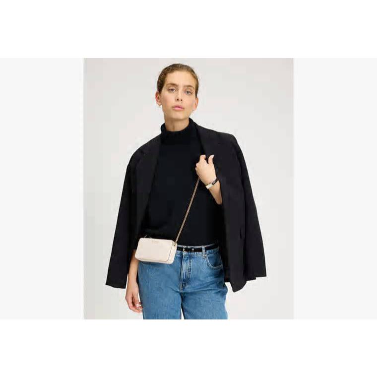 ORIG & IMPORTED KS Taylor Double Zip Crossbody Mini Bag Black / White