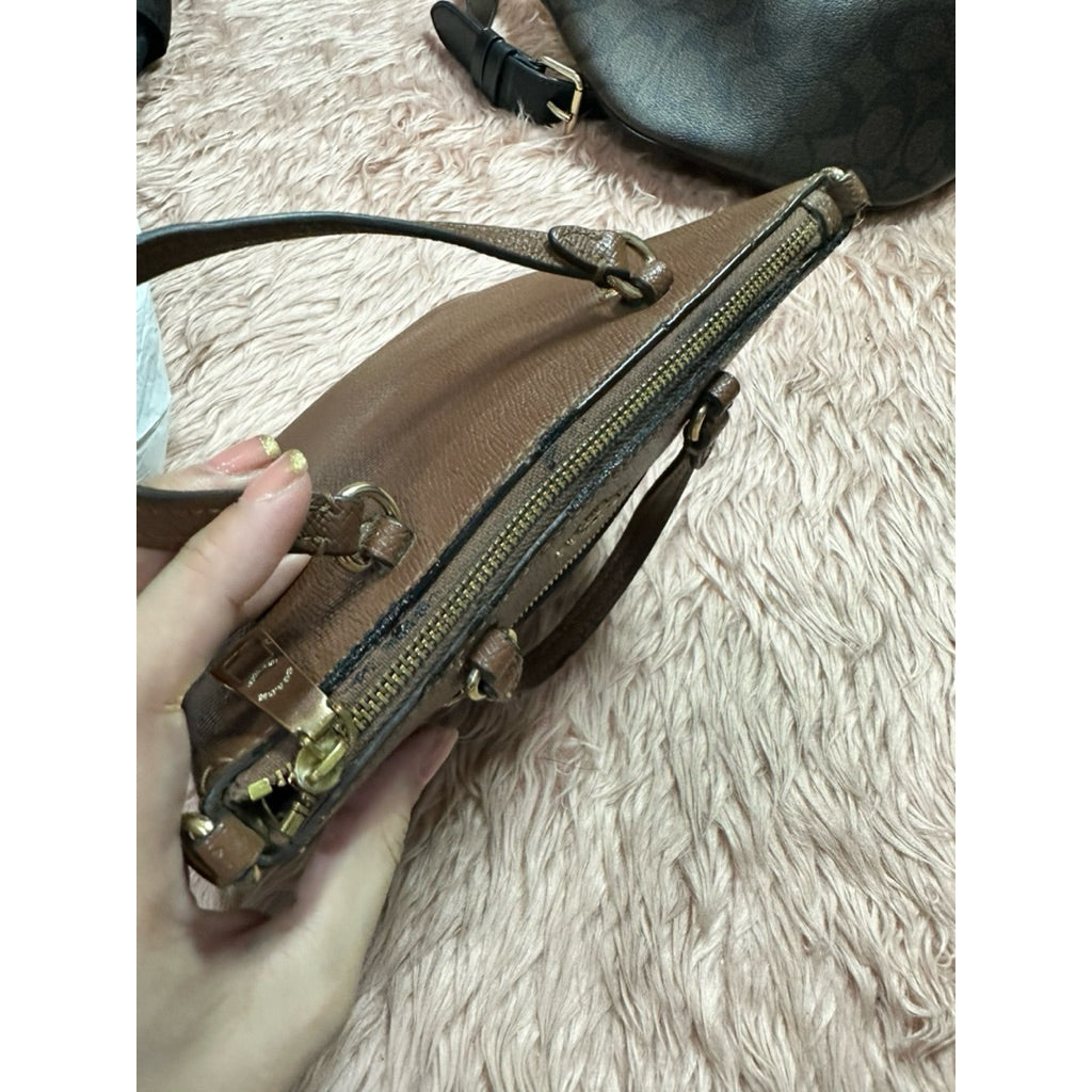 ORIG & IMPORTED Preloved CCH Mini Gallery Bag Brown