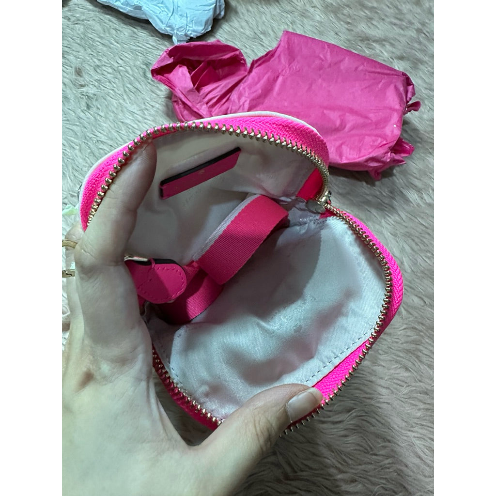 AUTHENTIC/ORIGINAL KS Chelsea Nylon Phone Crossbody Pink Small Bag