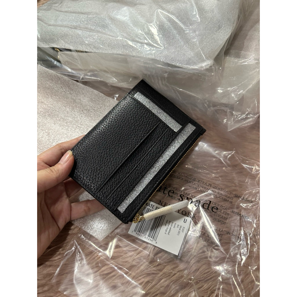AUTHENTIC/ORIGINAL KS Kayla Large Slim Cardholder Wallet Brown/Black
