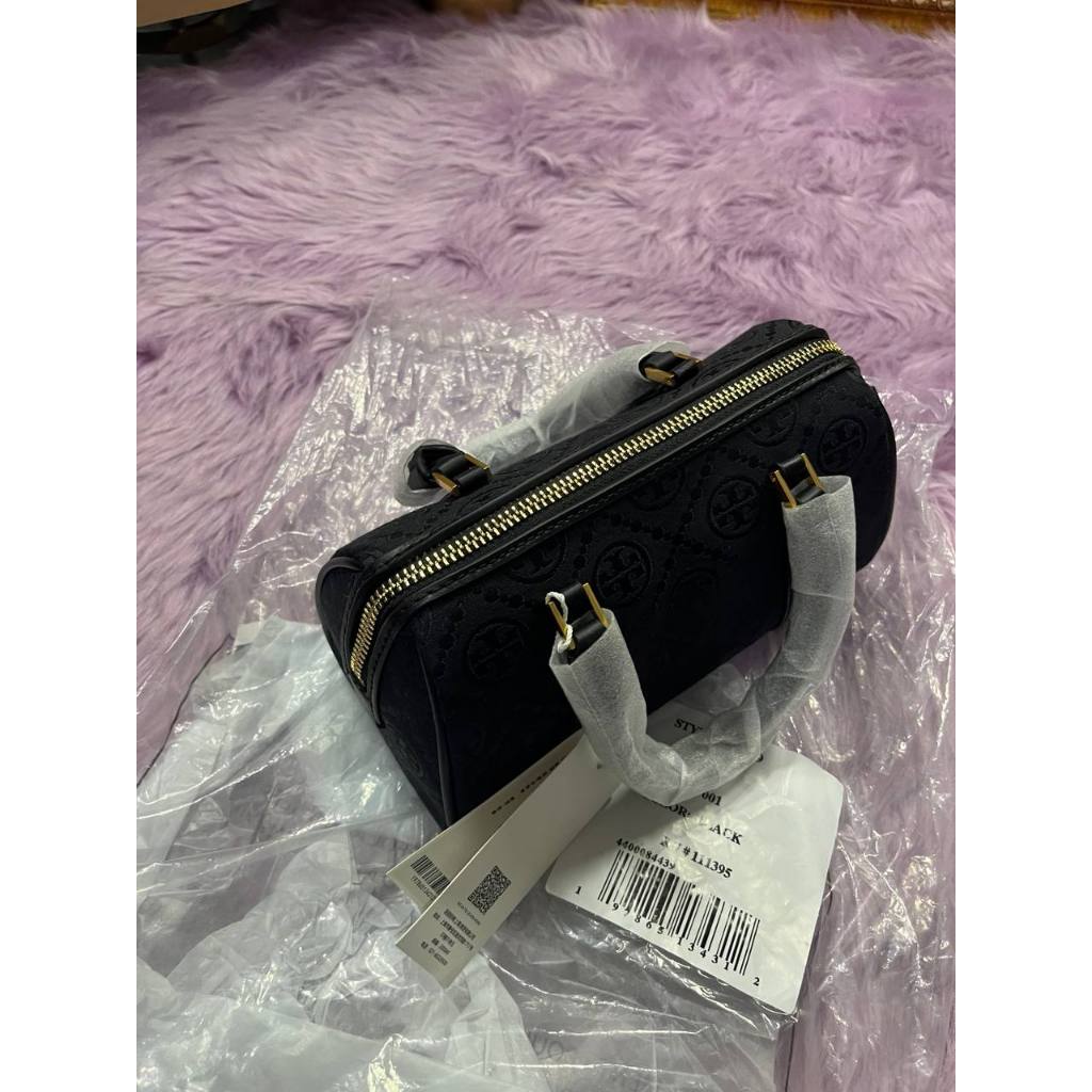 ORIG & IMPORTED TB T Monogram Mini Barrel Black Small Bag