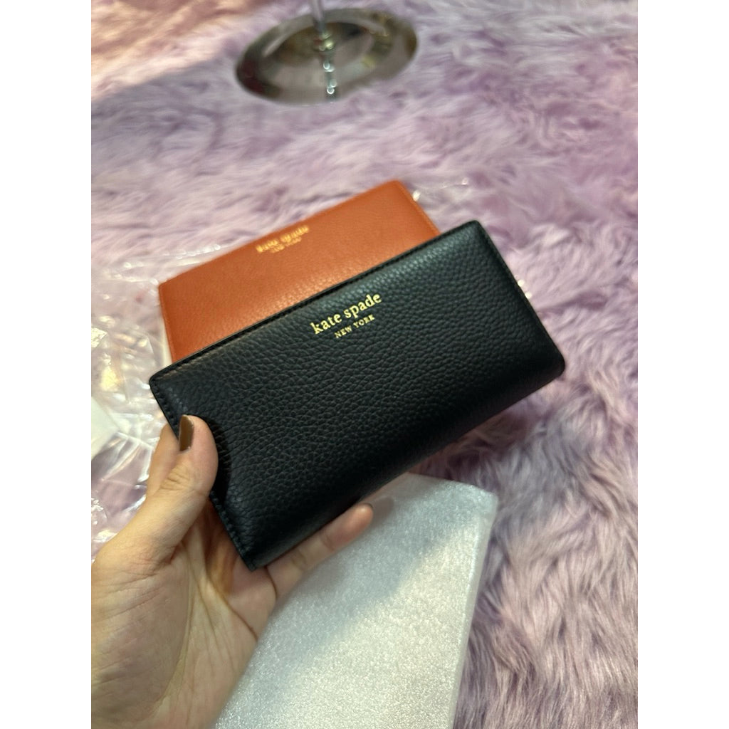 ORIG & IMPORTED KS Taylor Slim Bifold Black Brown Long Wallet