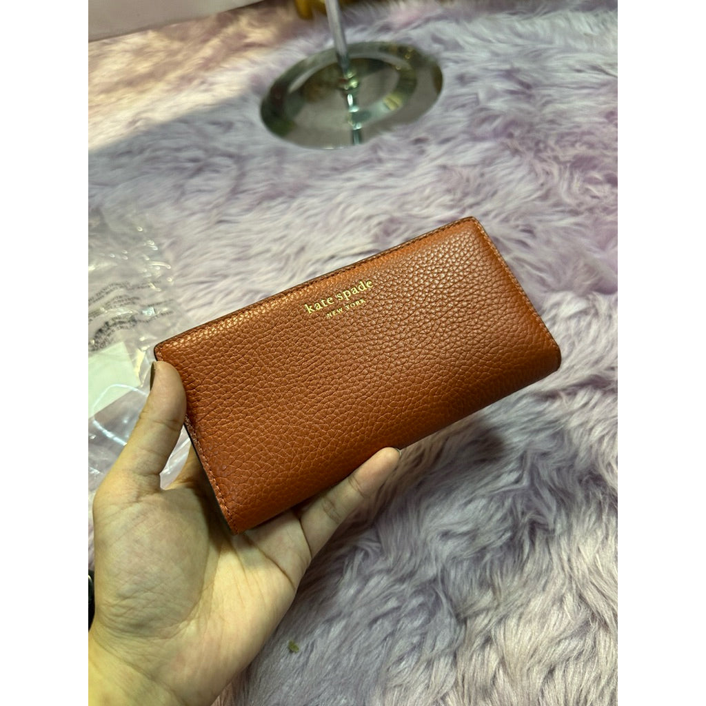 ORIG & IMPORTED KS Taylor Slim Bifold Black Brown Long Wallet