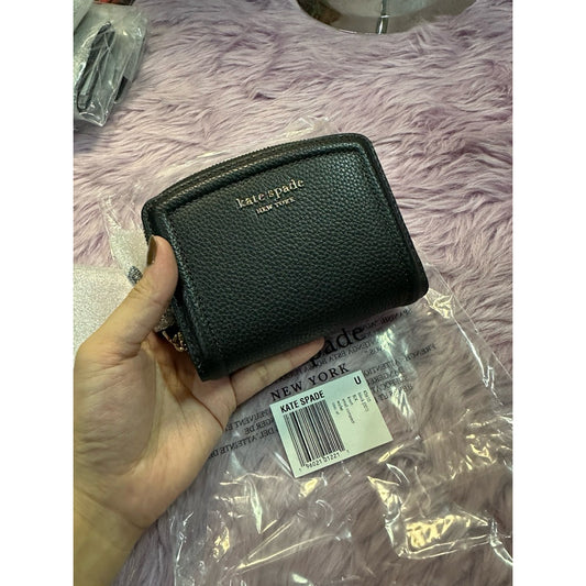 ORIG & IMPORTED KS Knott Small Compact Black Wallet