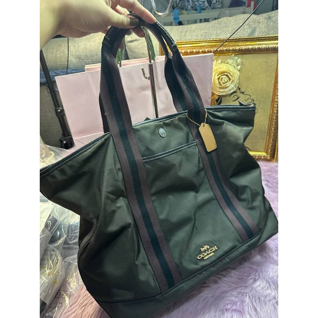 ORIG Preloved CCH Ellis Weekender Nylon Tote Large Black Bag