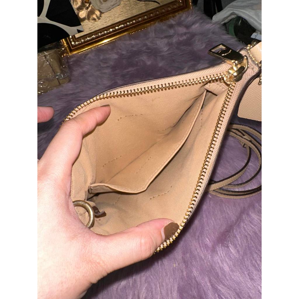 ORIG Preloved CCH Kitt Messenger Slim Bag Beige