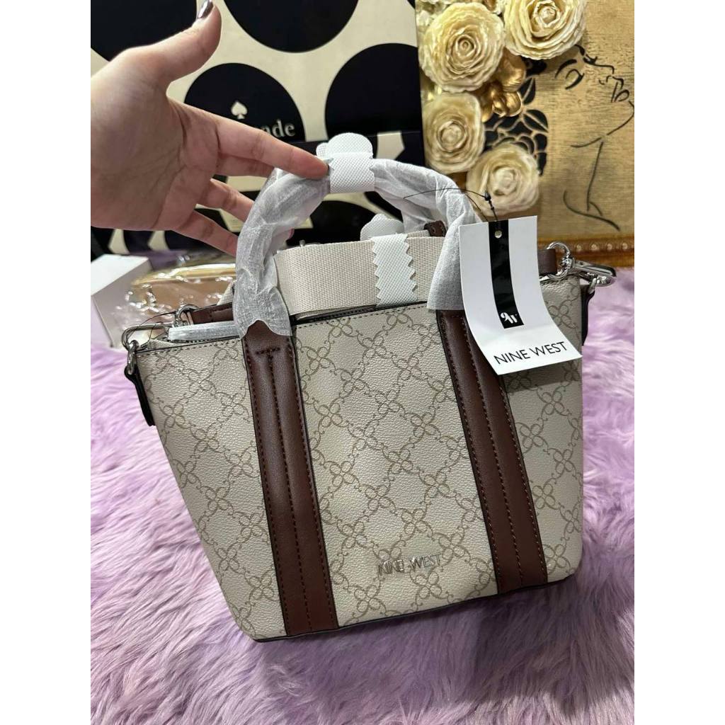 ORIG & IMPORTED Nine West Kylee Mini Tote Crossbody Brown Bag