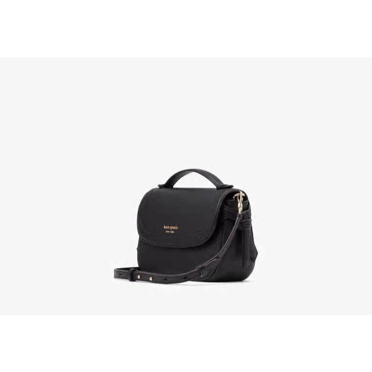 ORIG & IMPORTED KS Knott Top-handle Crossbody Small Black Bag