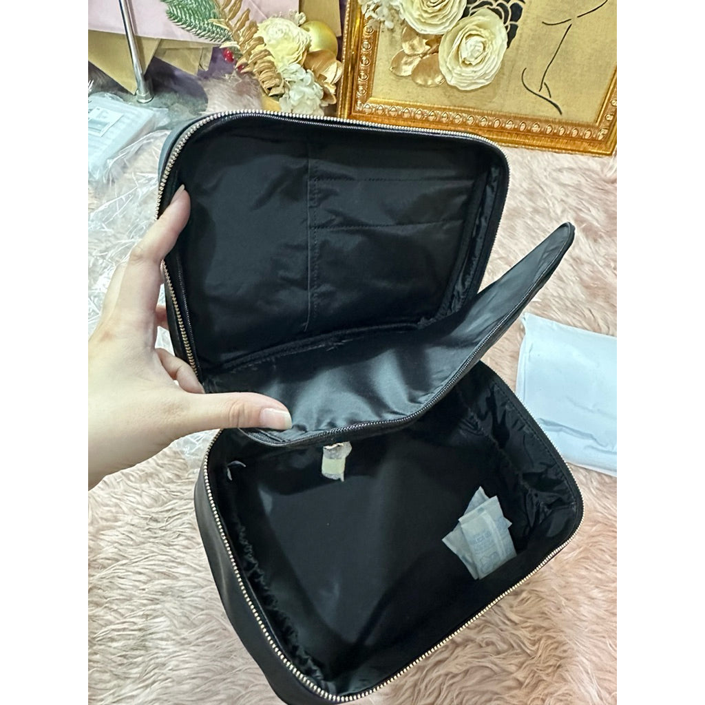 ORIG & IMPORTED Kate Spade KS Chelsea Travel Cosmetic Case Nylon Black Pouch