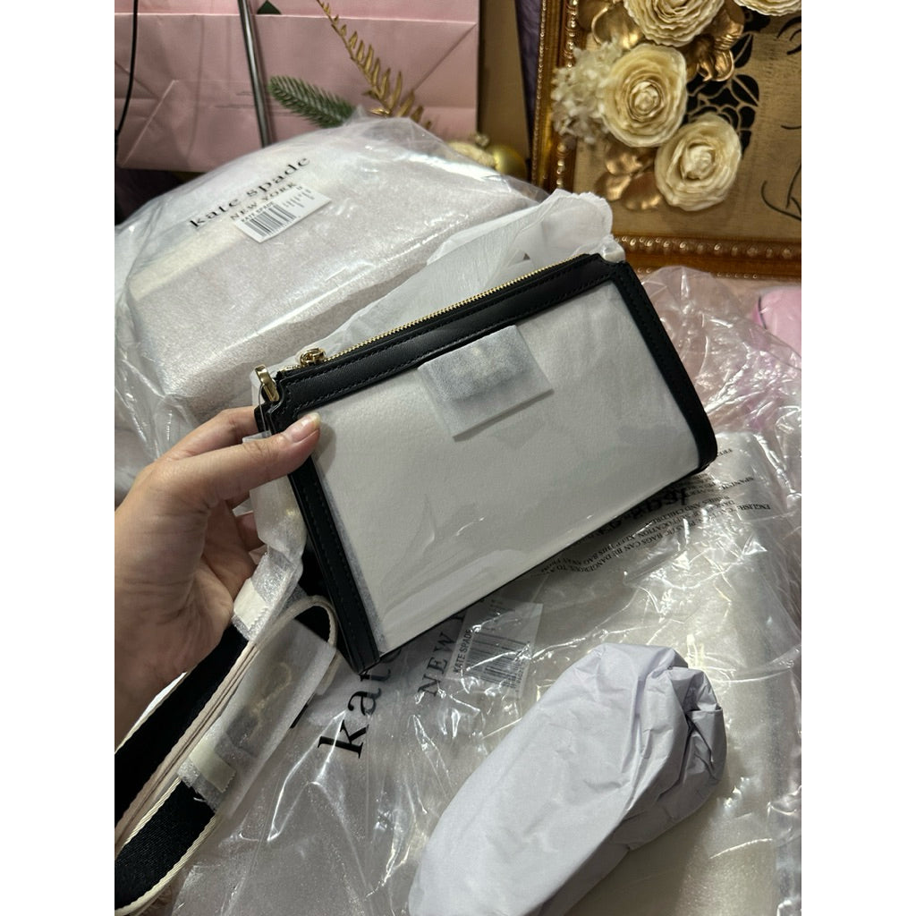 AUTHENTIC/ORIGINAL KS Clare Clear Small Crossbody Bag Black