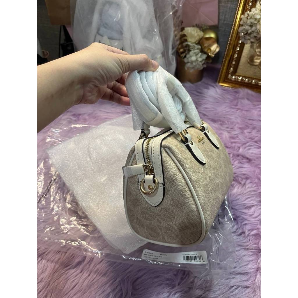 ORIG & IMPORTED CCH Mini Rowan Crossbody Bag In Signature Canvas White/Sand