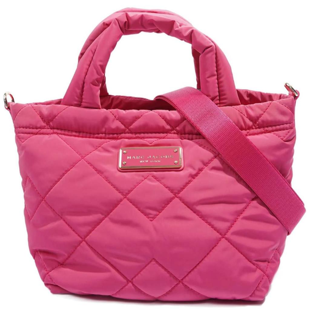 ORIG & IMPORTED MJ Quilted Nylon Mini Tote Bag Pink