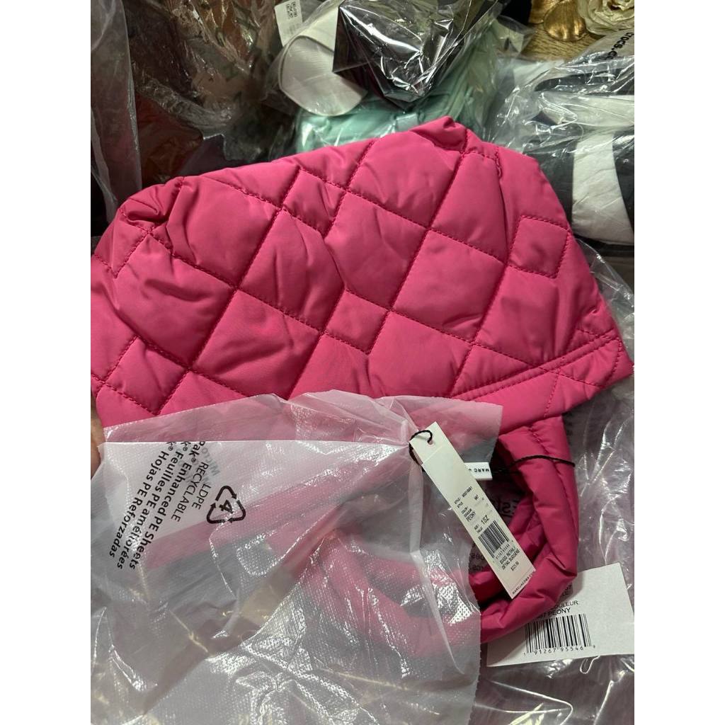 ORIG & IMPORTED MJ Quilted Nylon Mini Tote Bag Pink