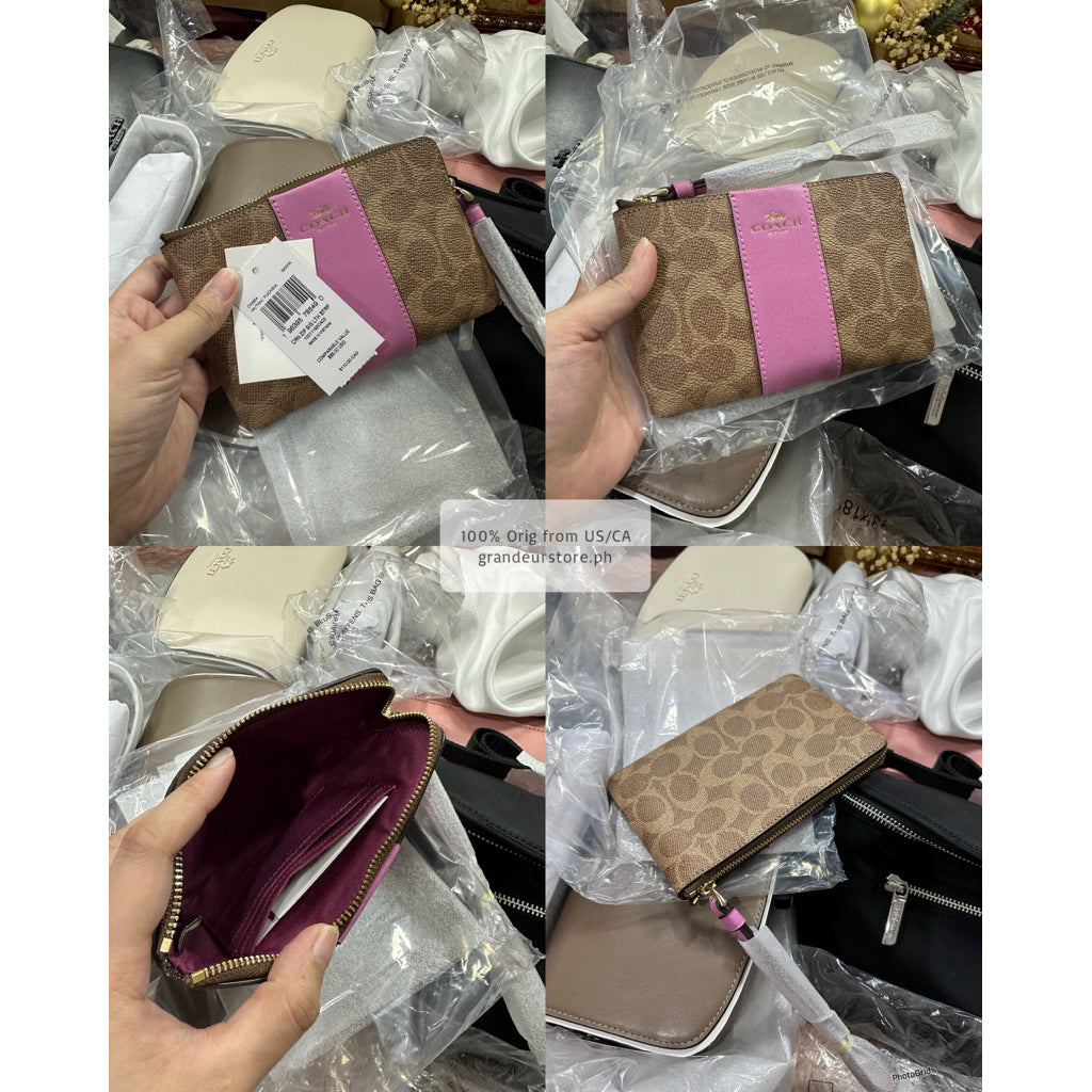 ORIG & IMPORTED CCH Corner Zip Small Wristlet Card Purse Wallet