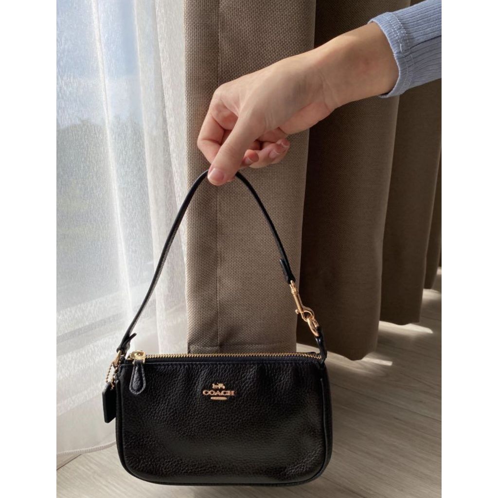 ORIG Preloved RARE CCH Nolita 19 Pebbled Black Wristlet Small Bag
