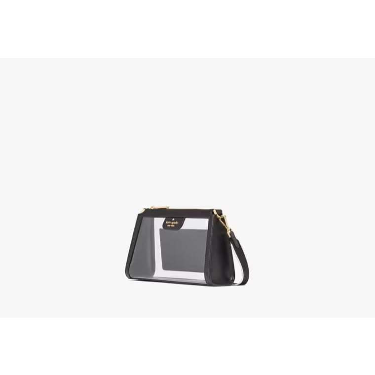 AUTHENTIC/ORIGINAL KS Clare Clear Small Crossbody Bag Black