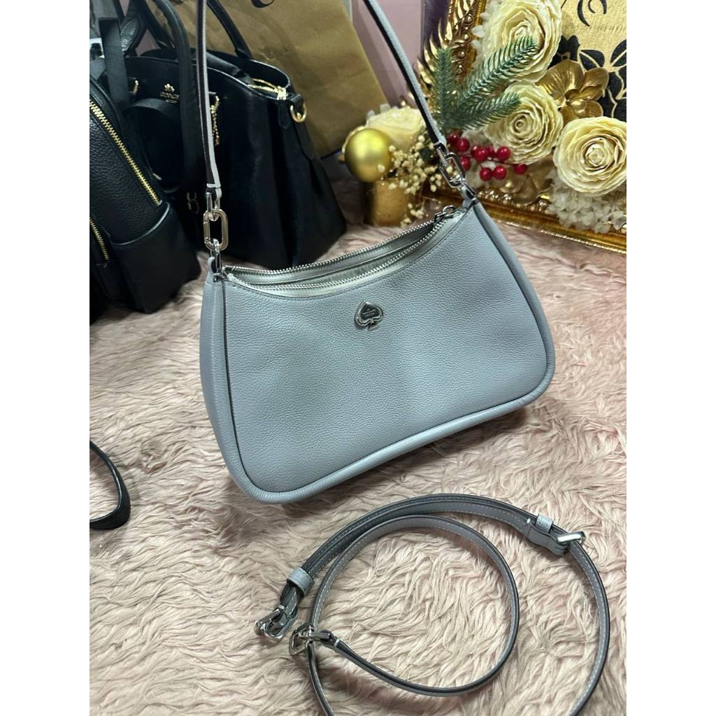 ORIG Preloved KS Kayla Small Convertible Shoulder Bag Gray