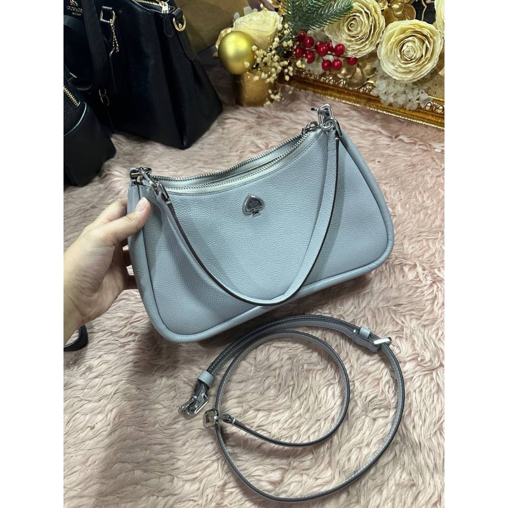 ORIG Preloved KS Kayla Small Convertible Shoulder Bag Gray