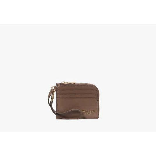 ORIG & IMPORTED KS Devin Coin Card Case Wristlet Small Wallet Brown Gray